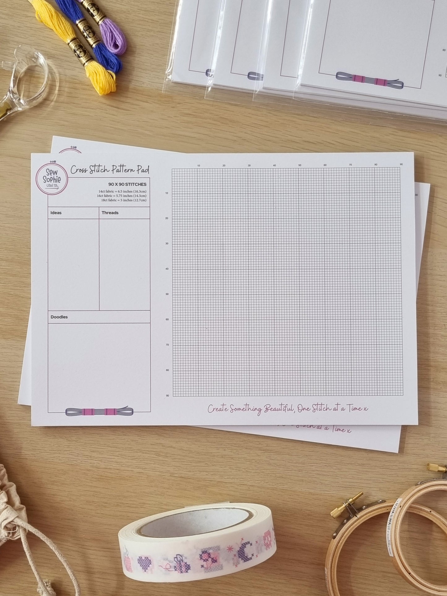 A4 Cross Stitch Pattern Pad