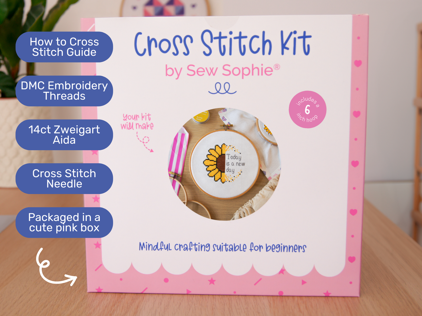 Choose Happy, Cross Stitch Kit