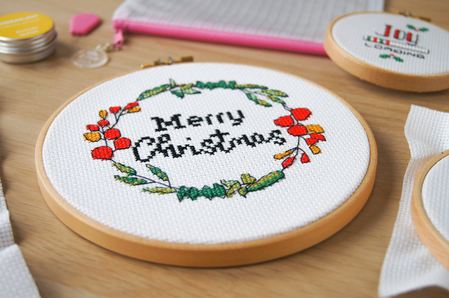 Merry Christmas 6" Cross Stitch Kit