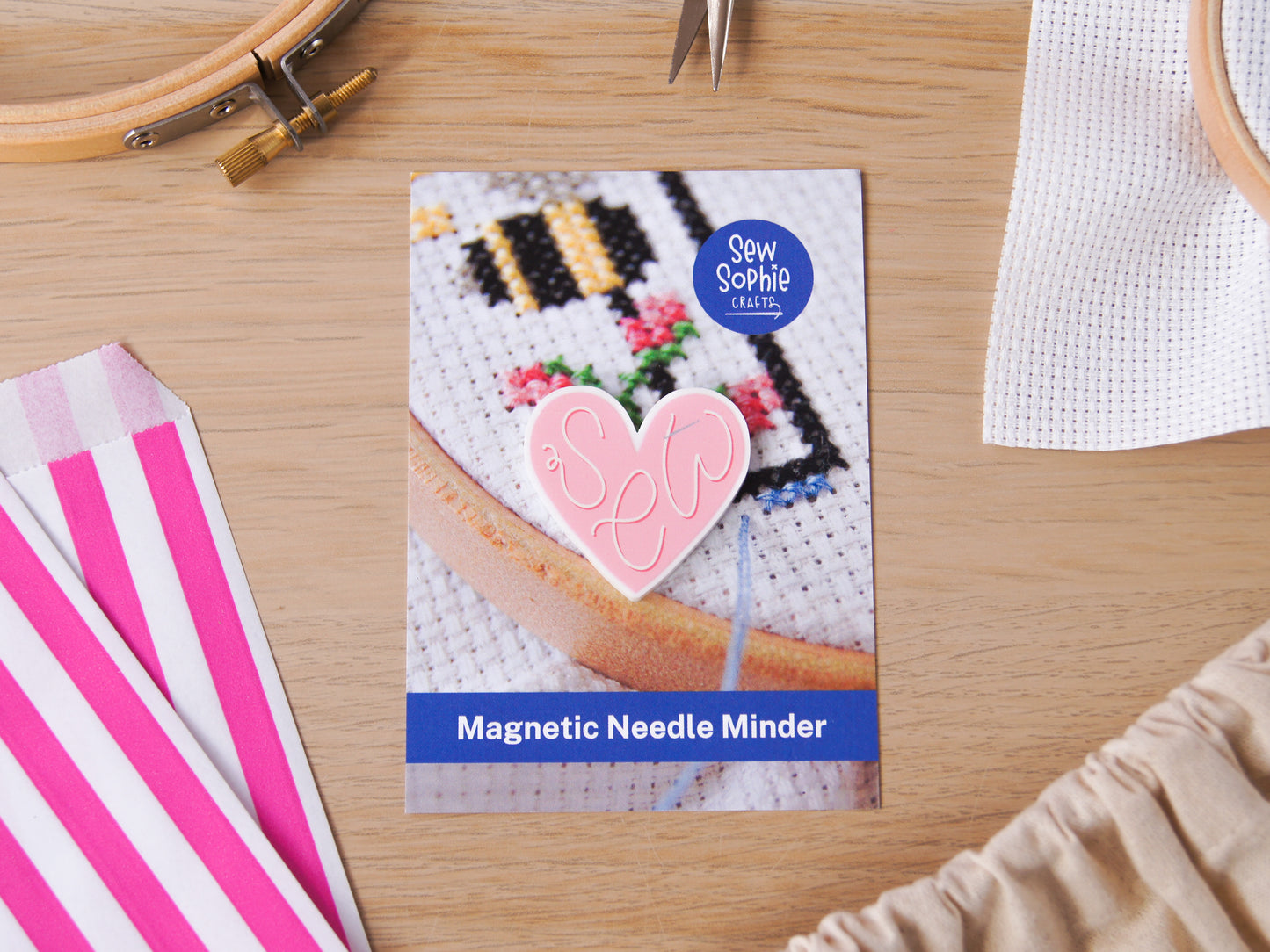 Sewing Heart Magnetic Needle Minder