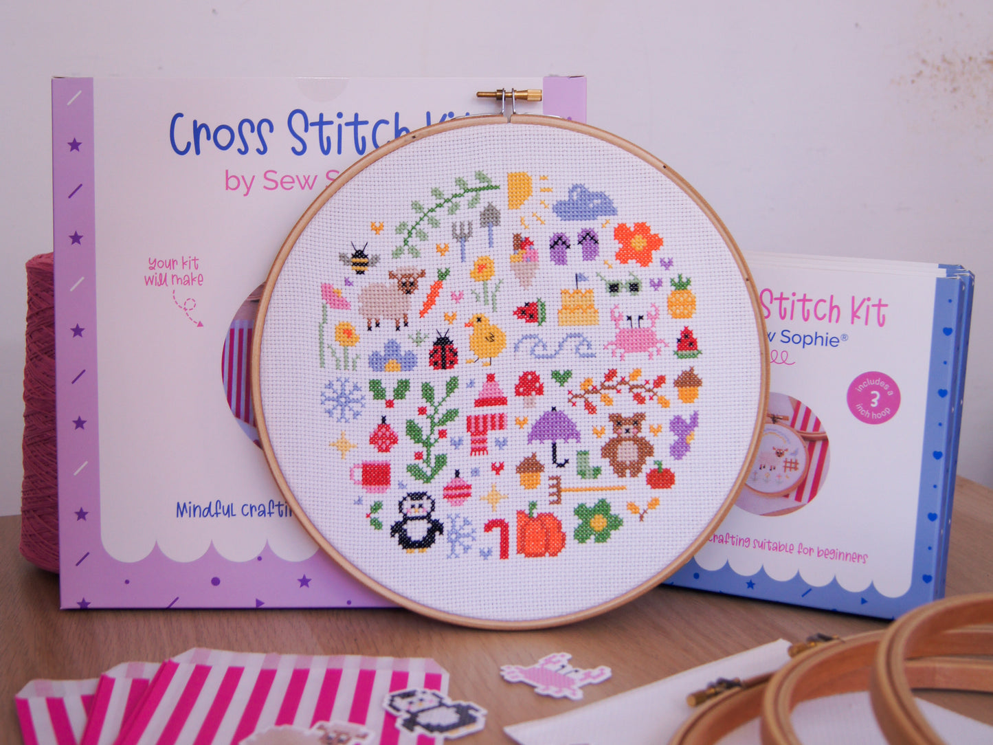 Through the Seasons XL 9" Cross Stitch Kit