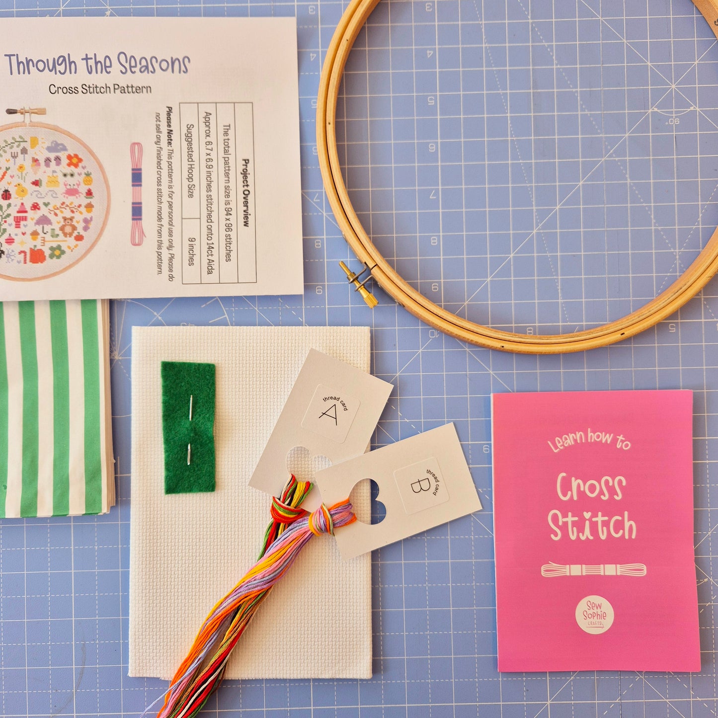 Through the Seasons XL 9" Cross Stitch Kit