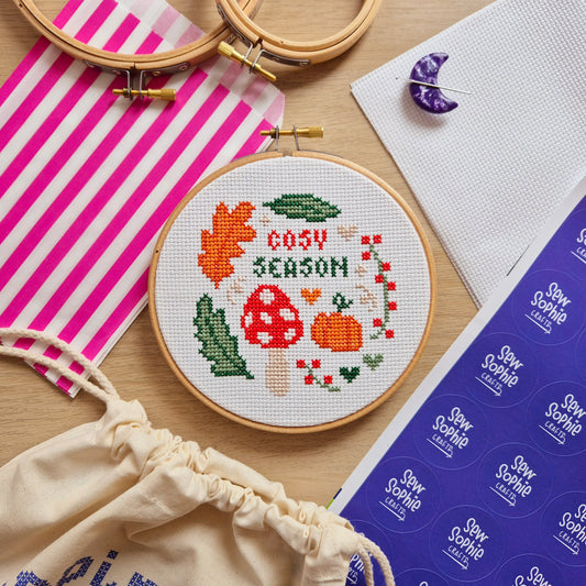Cosy Season 5" Cross Stitch Kit