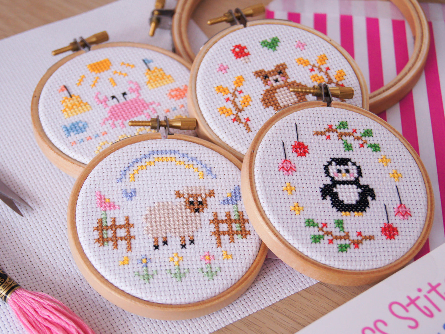 Autumn Bear 3" Cross Stitch Kit