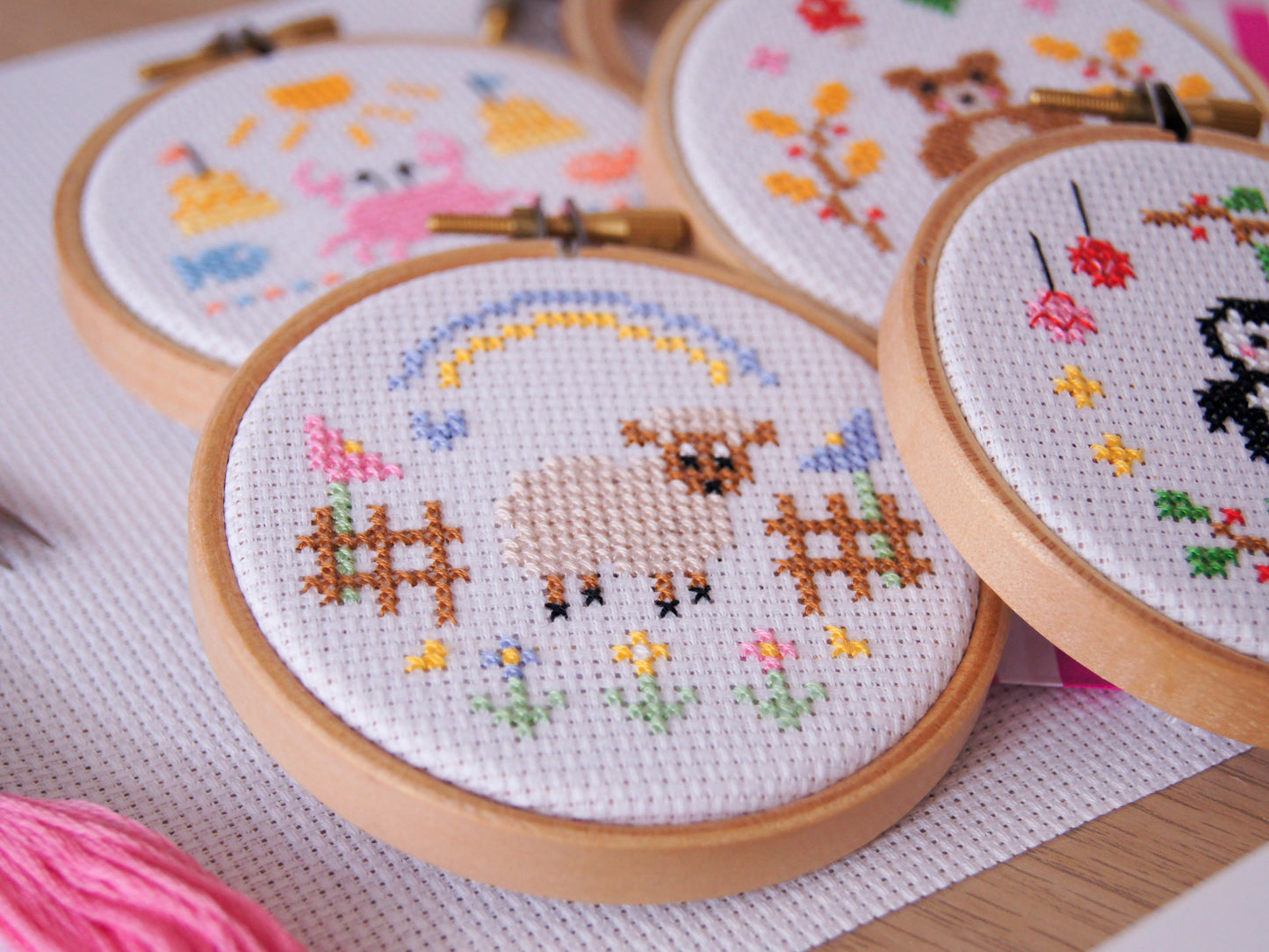 Spring Lamb 3" Cross Stitch Kit