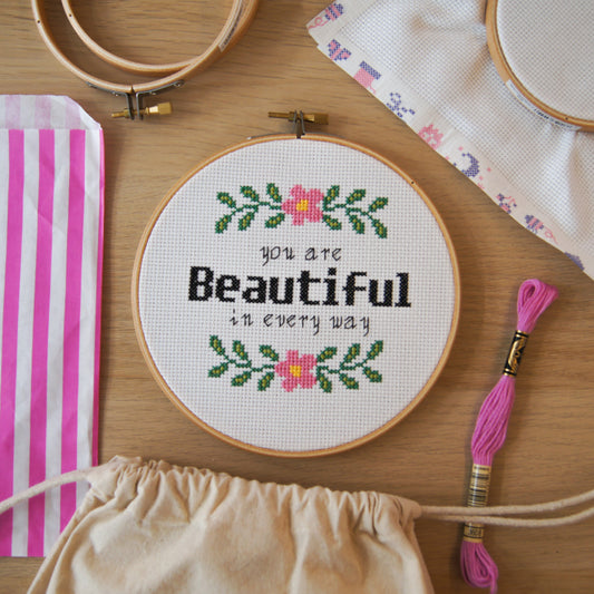 Beautiful in Every Way 6" Cross Stitch Kit