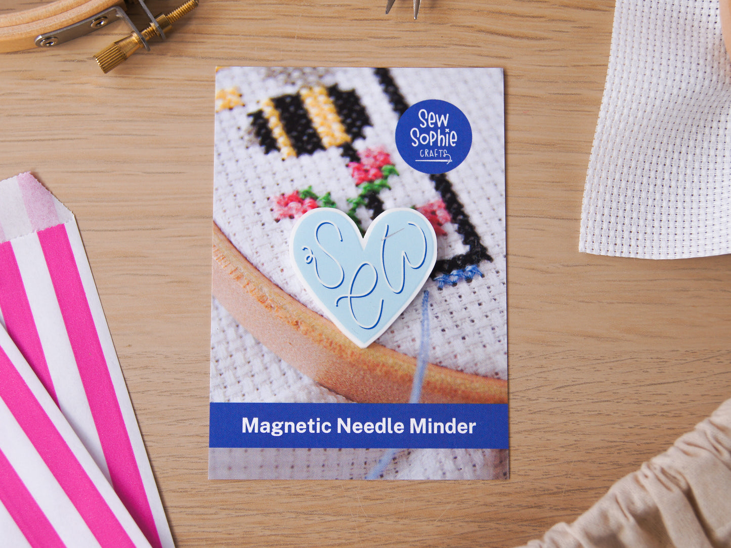 Sewing Heart Magnetic Needle Minder