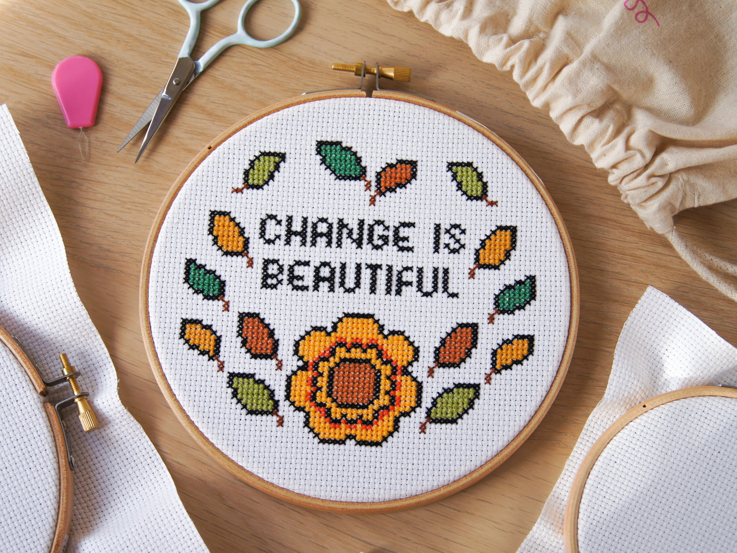 Change is Beautiful 6" Cross Stitch Kit