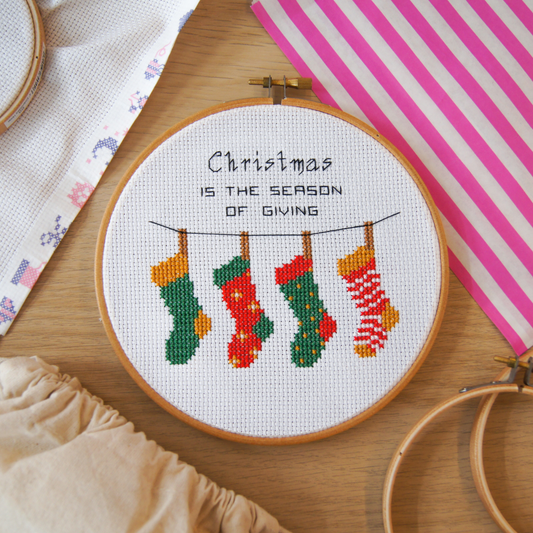 Christmas Stockings 6" Cross Stitch Kit