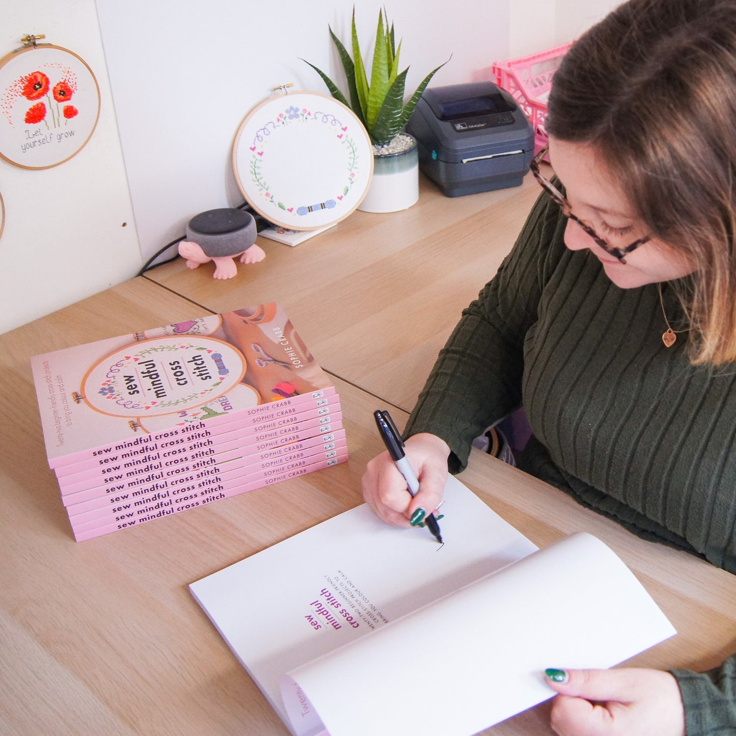 Sew Mindful Cross Stitch Book by Sophie Crabb