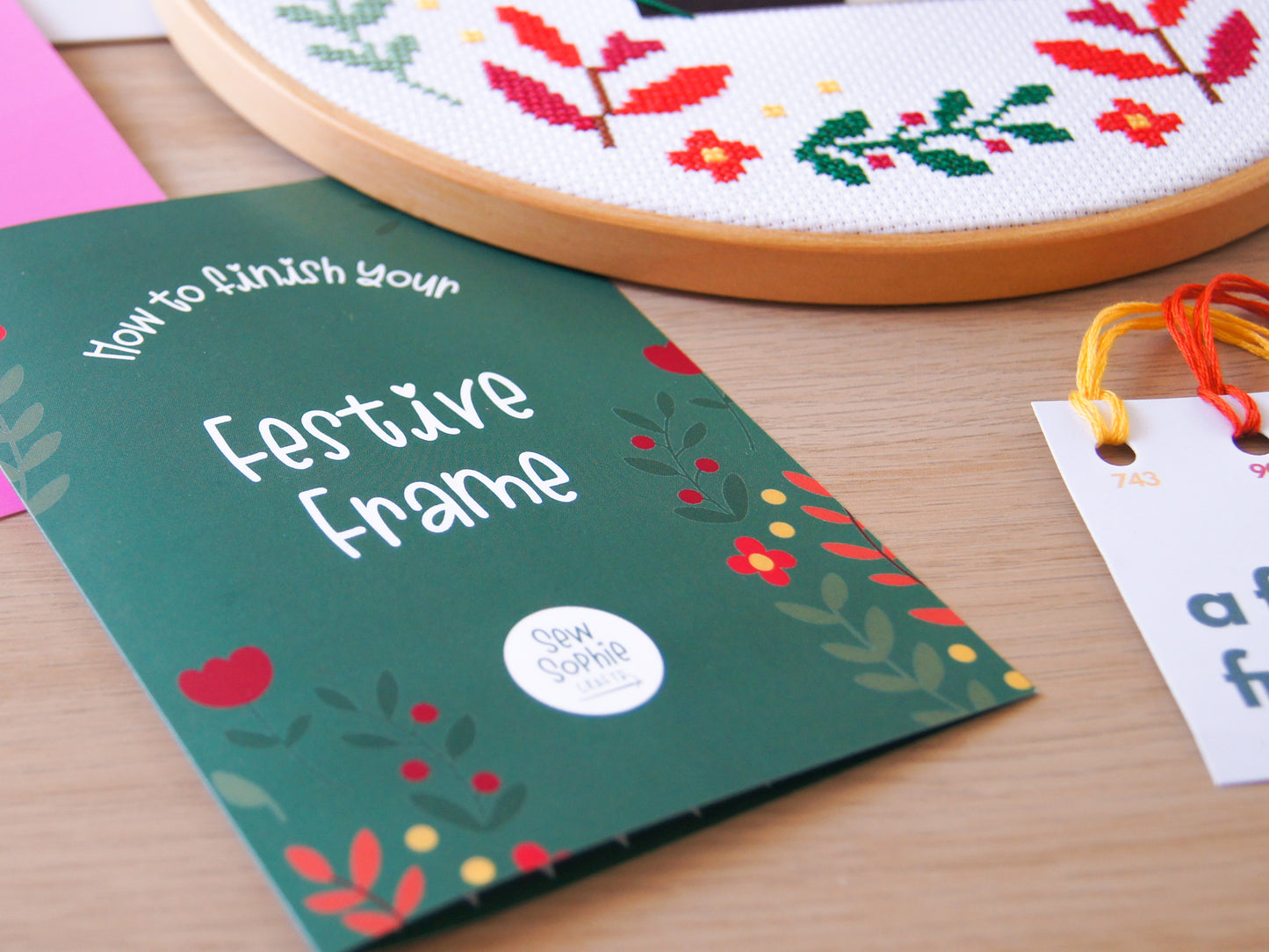 A Festive Frame - 9" Christmas Cross Stitch Kit