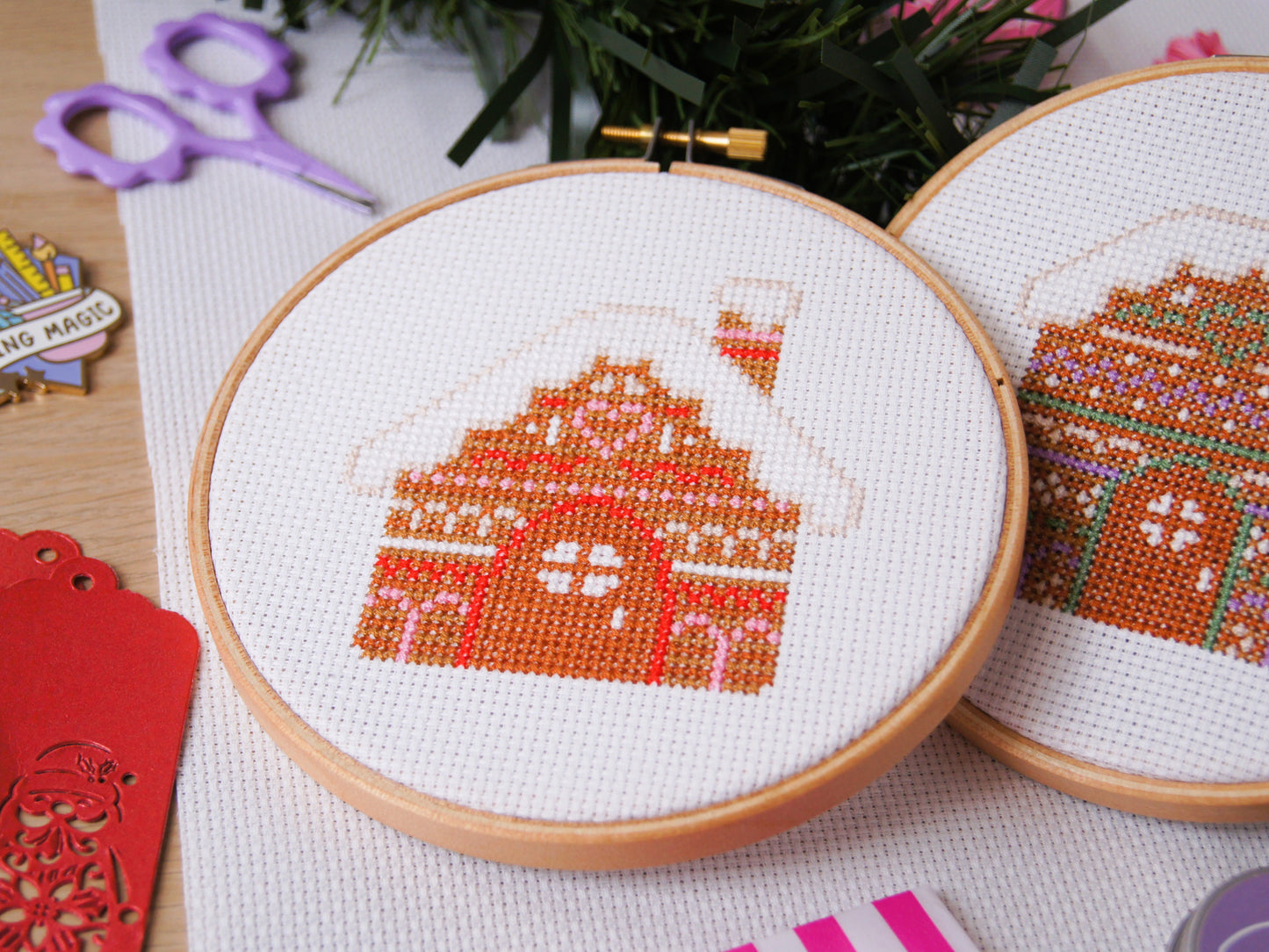 Gingerbread Cottage Cross Stitch Kit