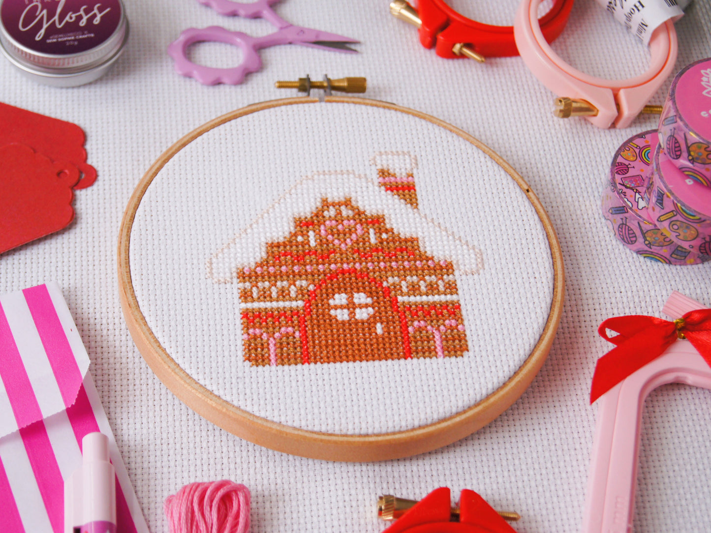Gingerbread Cottage Cross Stitch Kit