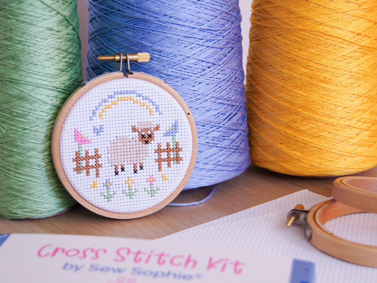 Spring Lamb 3" Cross Stitch Kit