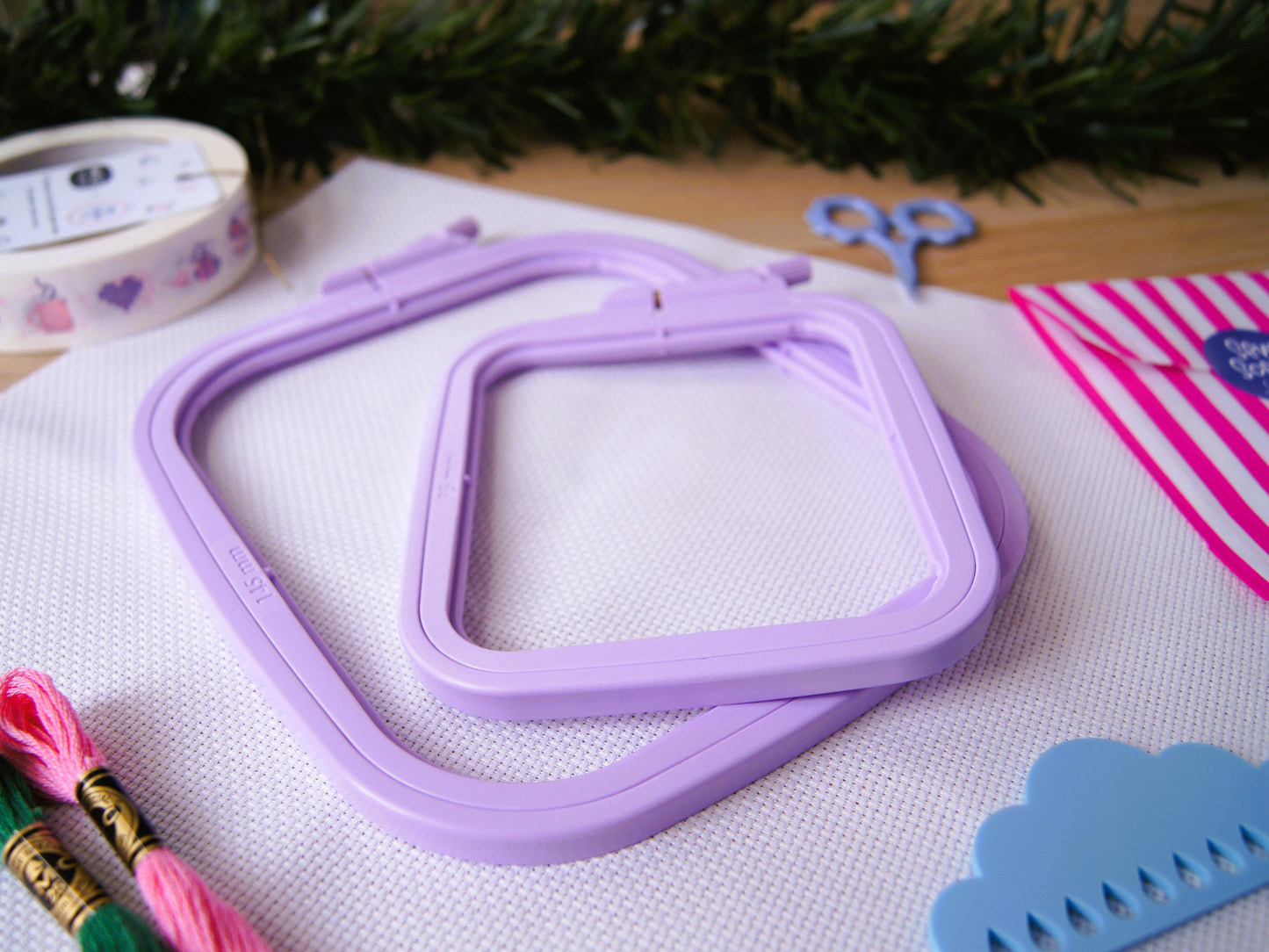 Lilac Square Embroidery Frames