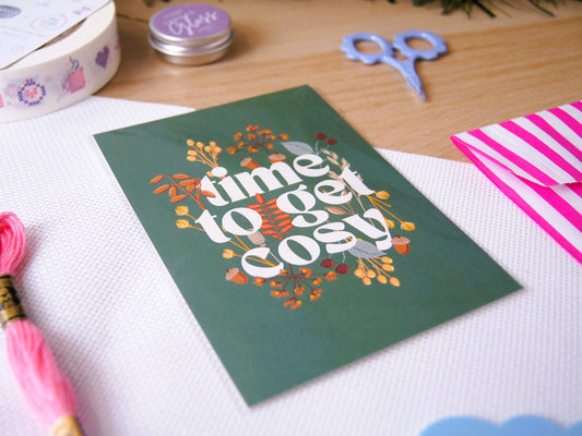 Time to Get Cosy A6 Art Print
