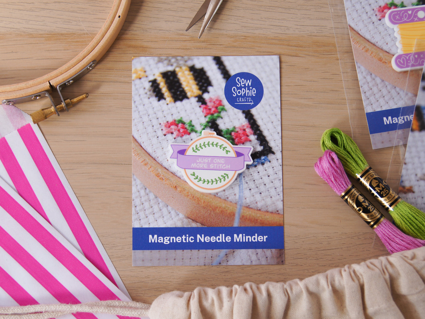 Just One More Stitch Magnetic Needle Minder