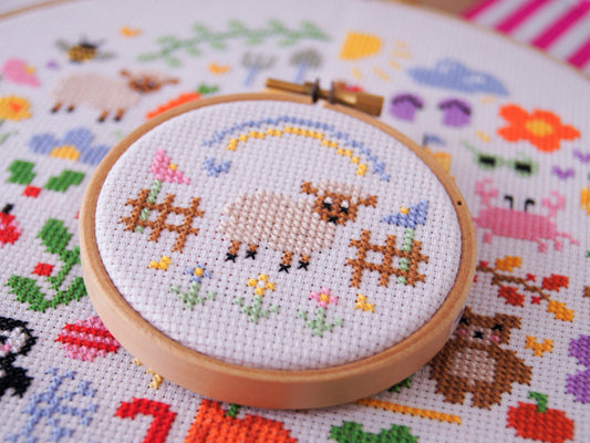 Spring Lamb 3" Cross Stitch Kit