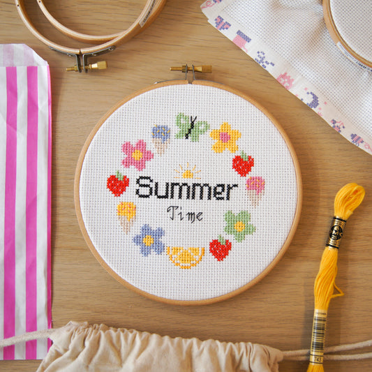 Summer Time 6" Cross Stitch Kit