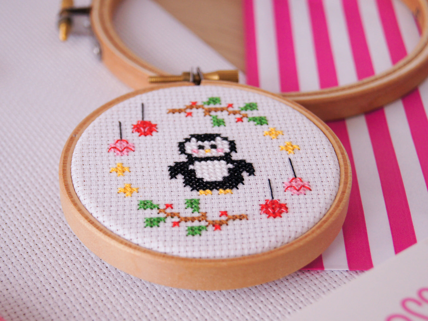 Winter Penguin 3" Cross Stitch Kit