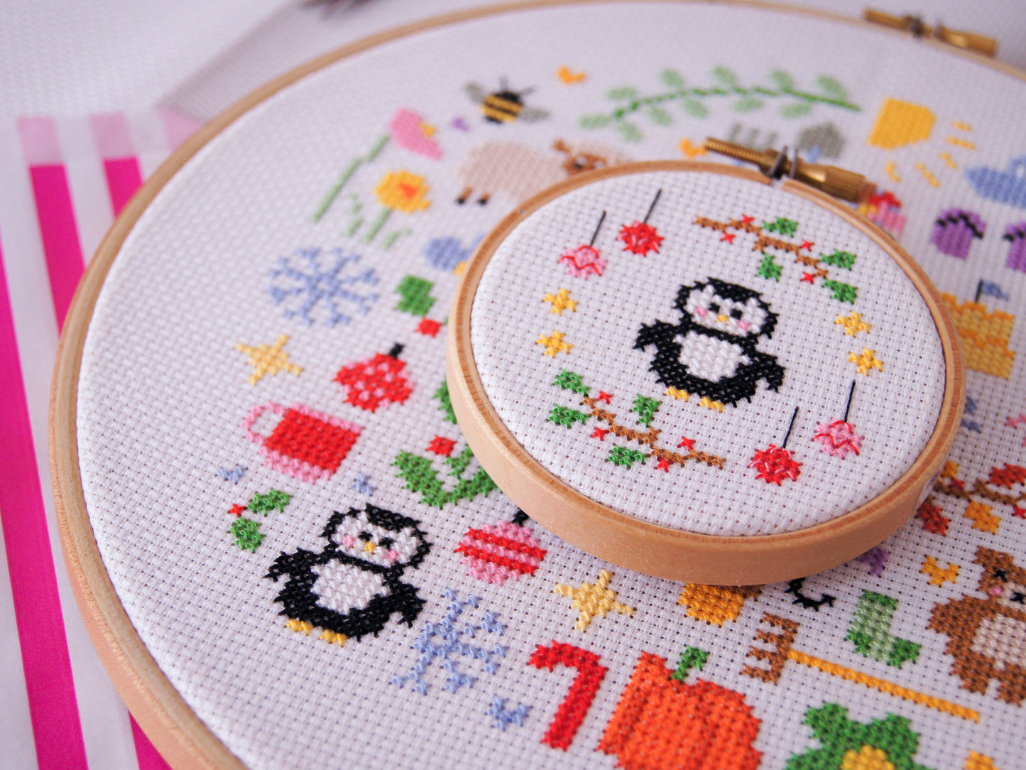 Winter Penguin 3" Cross Stitch Kit